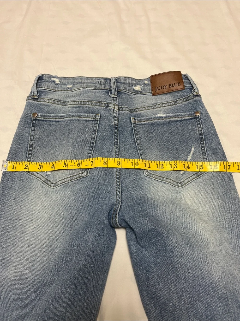 Judy Blue Light Wash Flare Jeans - Picture 9 of 10